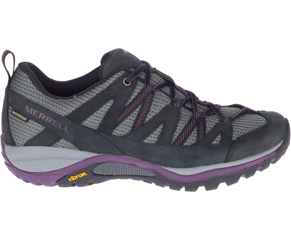 Buty Trekkingowe Merrell Damskie Czarne - Siren Sport 3 Waterproof Wide Width - 530982-SYN